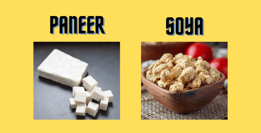 Paneer vs Soya Chunks