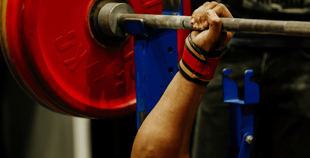 Wrist wraps for weightlifting shown in the original equipment guide