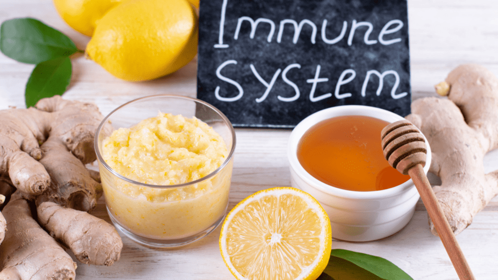 Original illustration labelled boosting the immune system