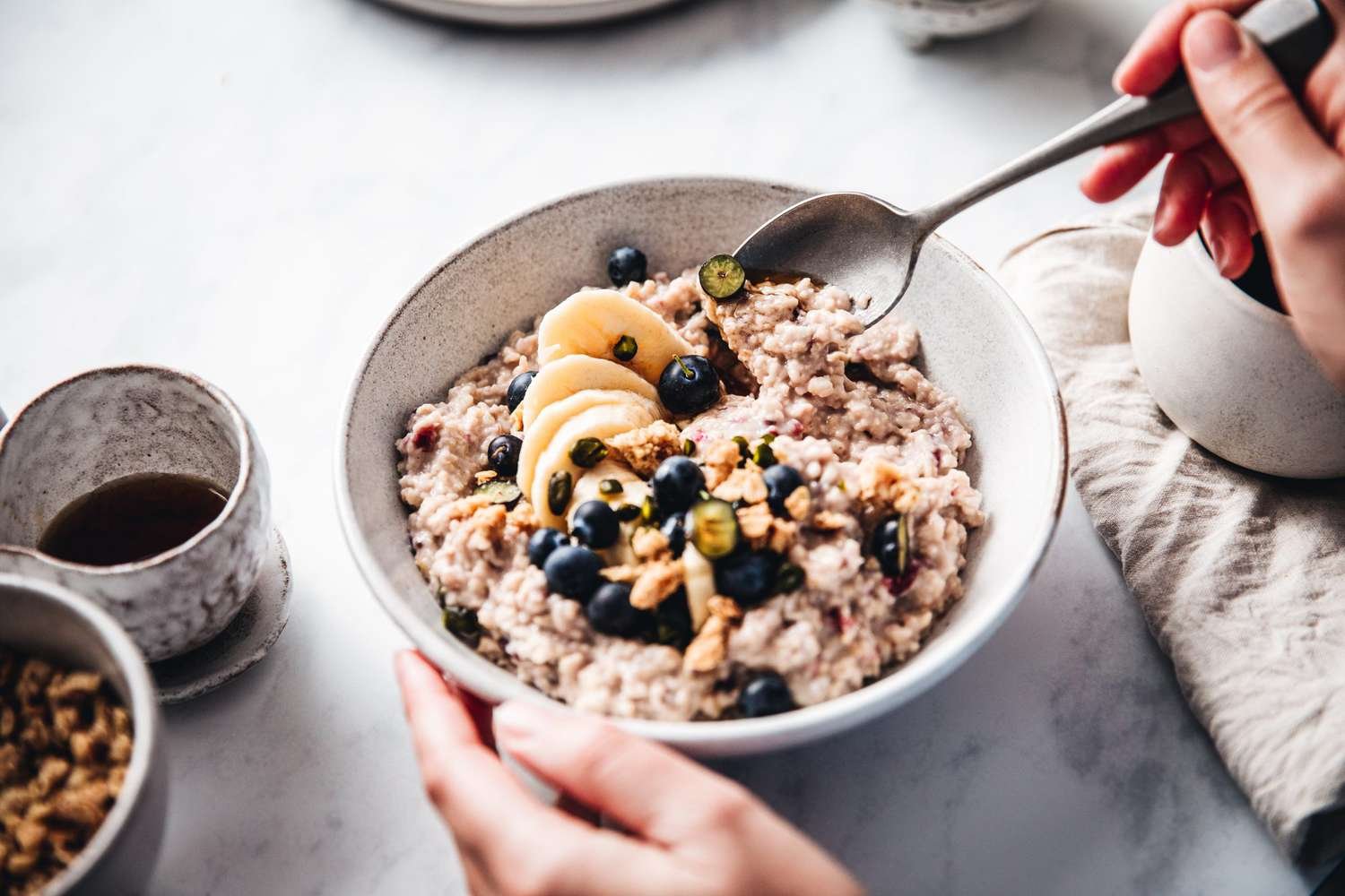 Energizing Banana Protein Oats Bowl
