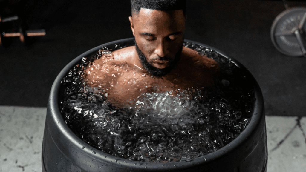 Ice barrel therapy illustration