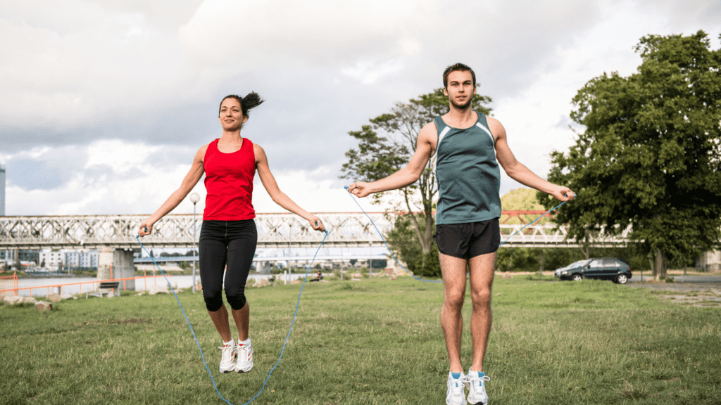 Skipping rope exercise  for Belly Fat