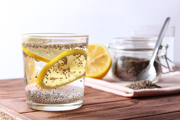 Lemon and Chia Seed Water