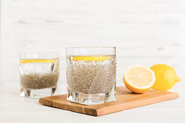 Lemon and Chia Seed Water