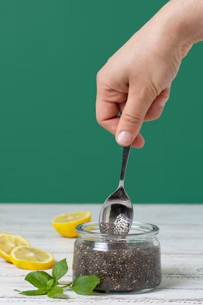 Lemon and Chia Seed Water