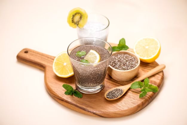 Lemon and Chia Seed Water