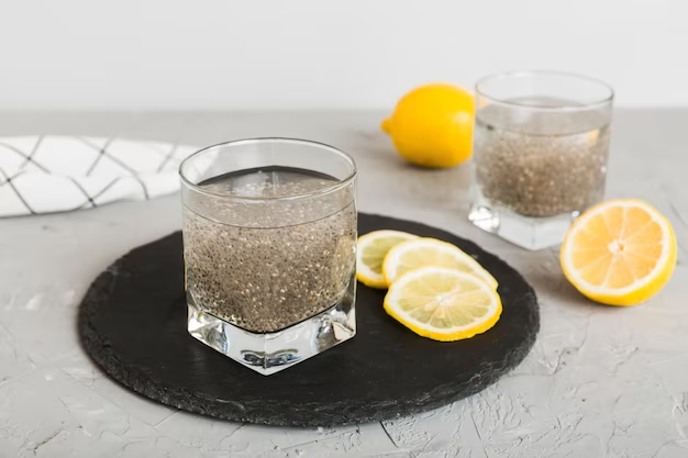 Lemon and Chia Seed Water