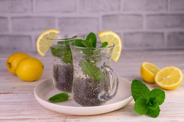 Lemon and Chia Seed Water