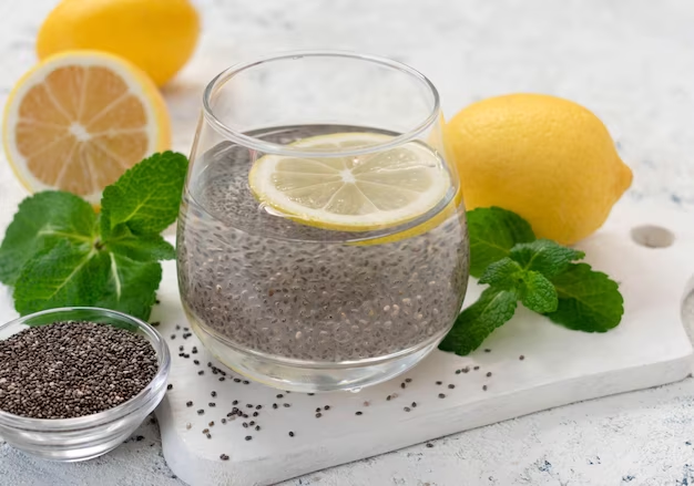 Lemon and Chia Seed Water