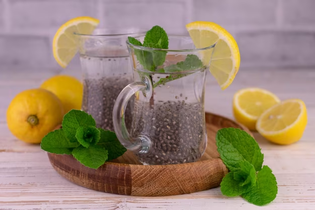 Lemon and Chia Seed Water