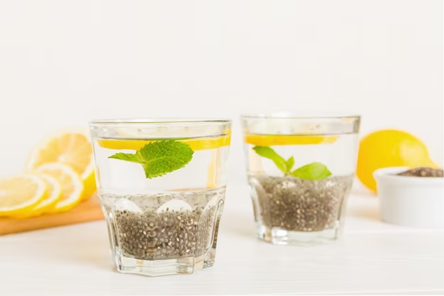 Lemon and Chia Seed Water