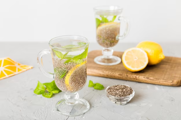Lemon and Chia Seed Water