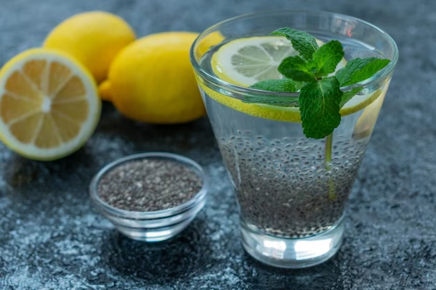 Lemon and Chia Seed Water