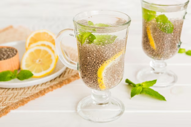 Lemon and Chia Seed Water