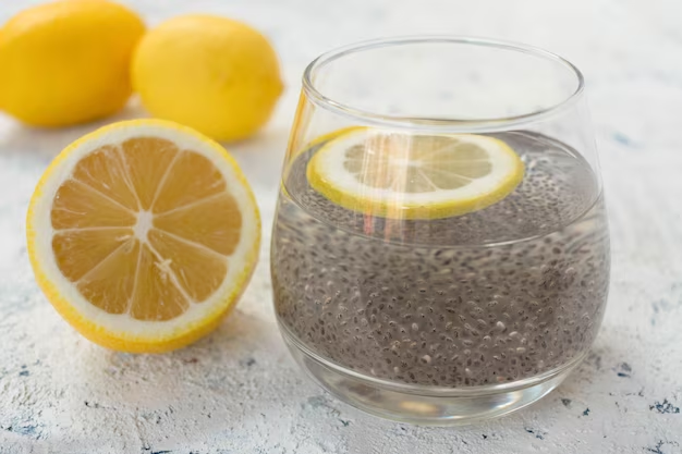 Lemon and Chia Seed Water