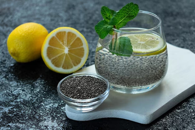 Lemon and Chia Seed Water