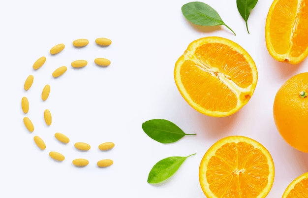 Vitamin C tablets for skin whitening